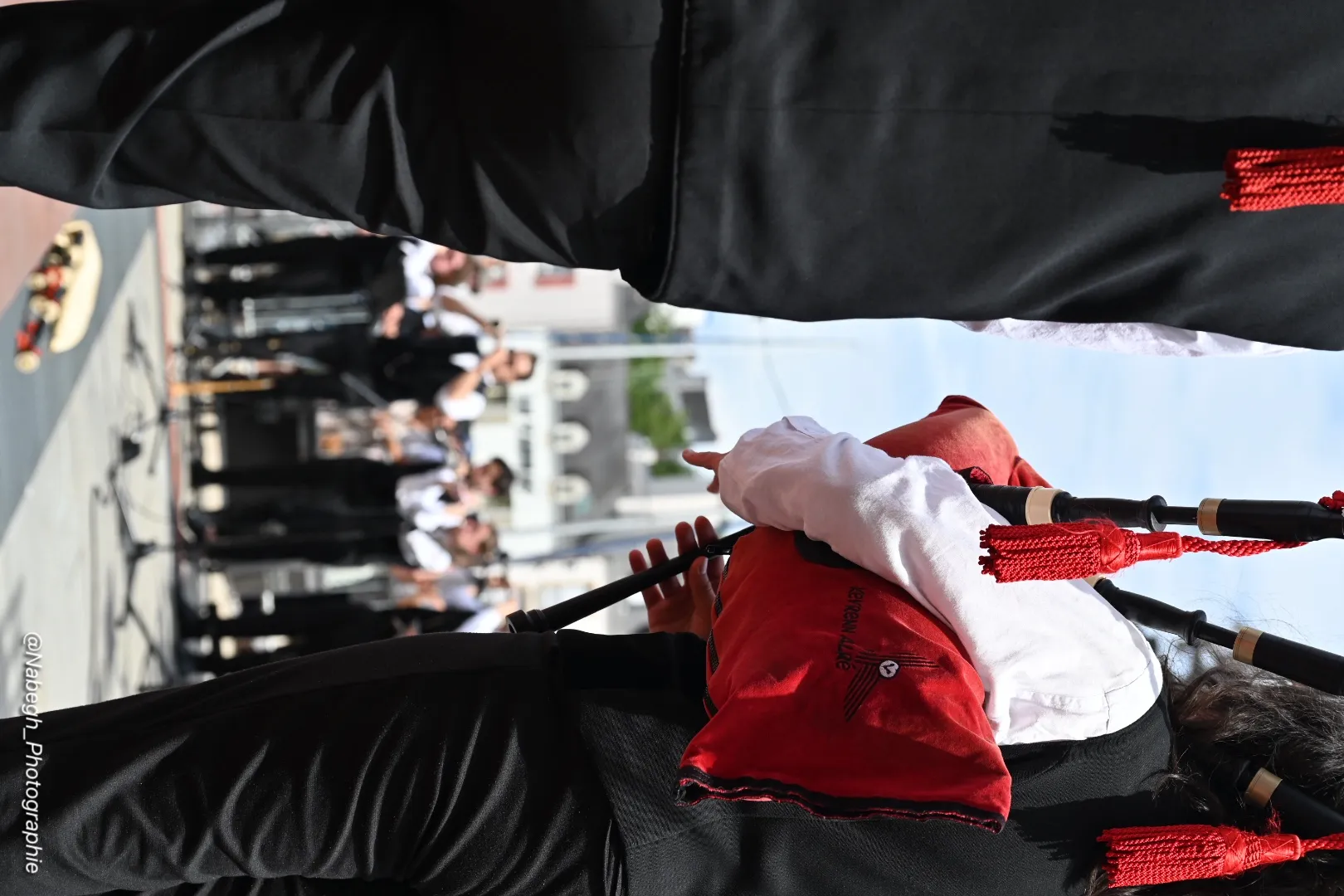 Sonneur de cornemuse lors d'un défilé